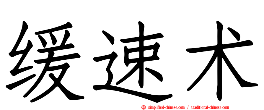 缓速术