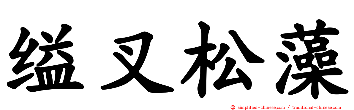 缢叉松藻