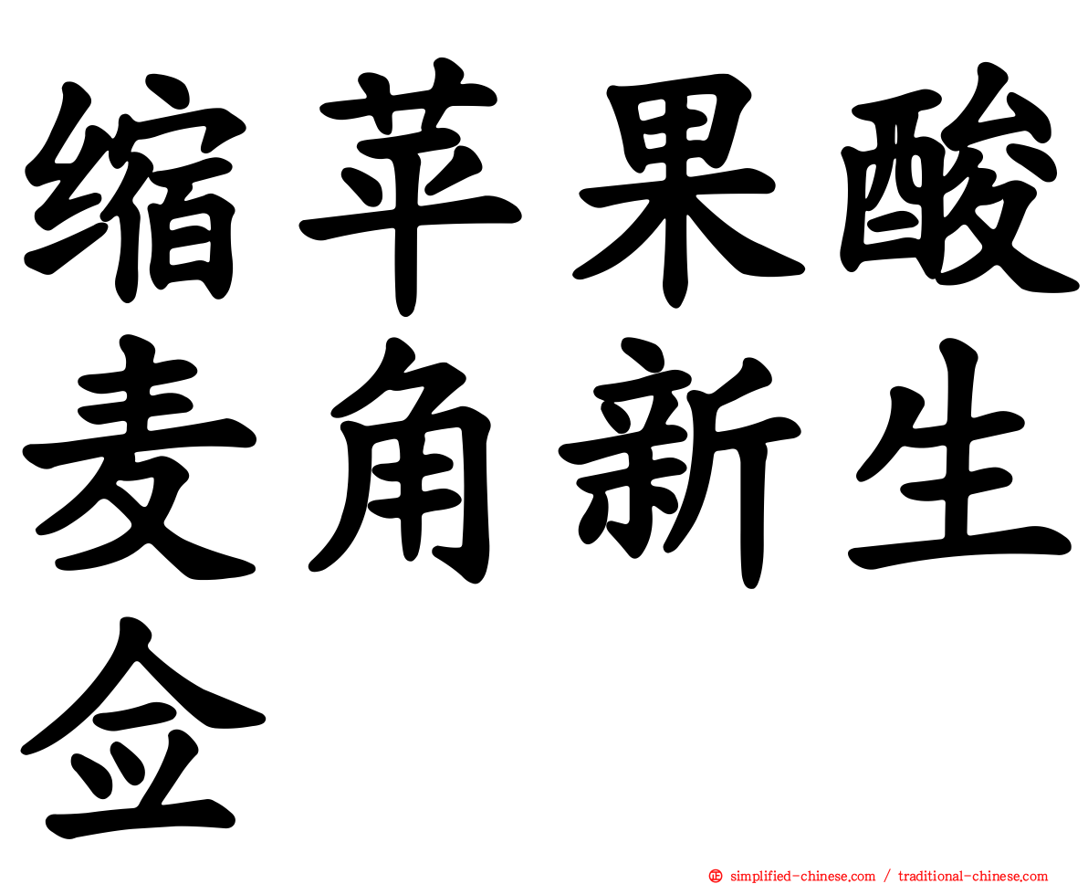 缩苹果酸麦角新生佥