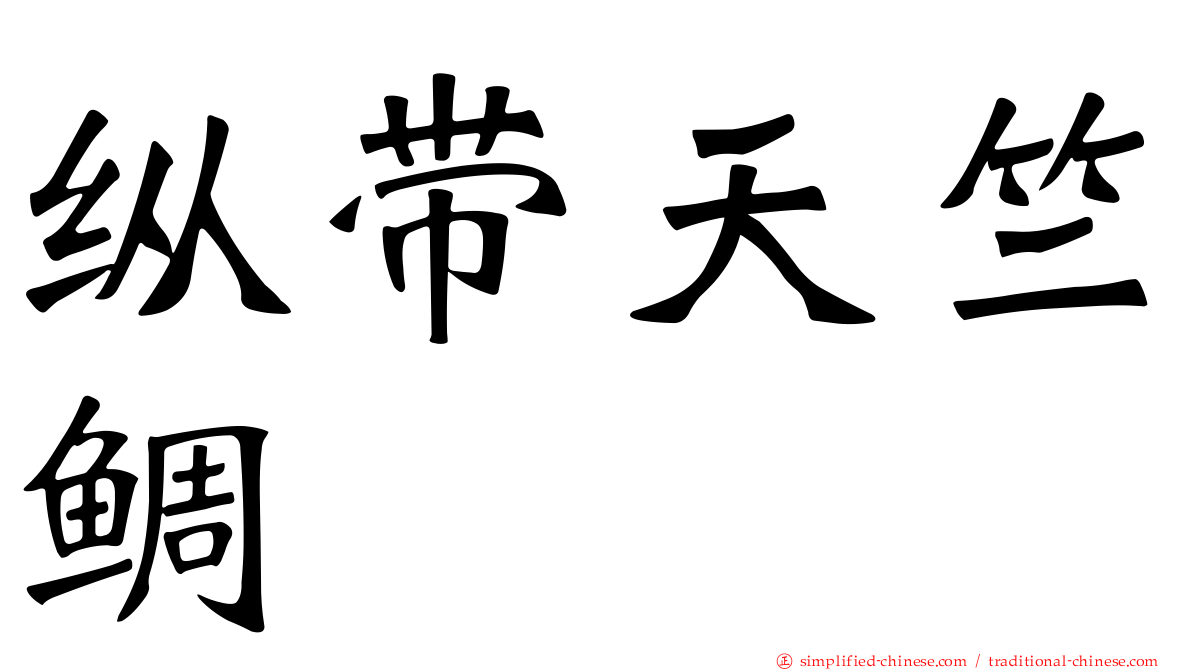 纵带天竺鲷