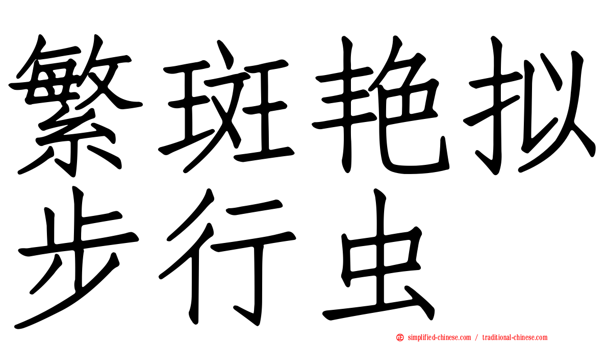 繁斑艳拟步行虫