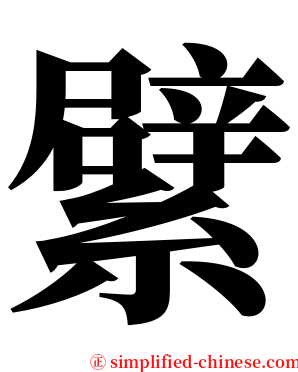 繴 serif font