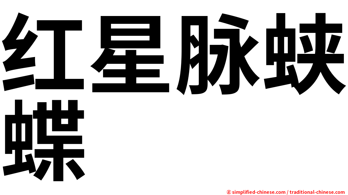 红星脉蛱蝶