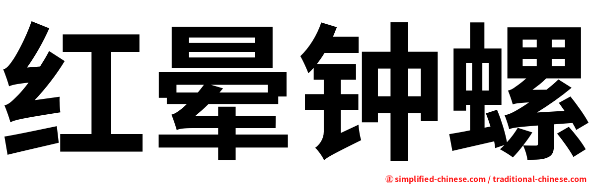 红晕钟螺
