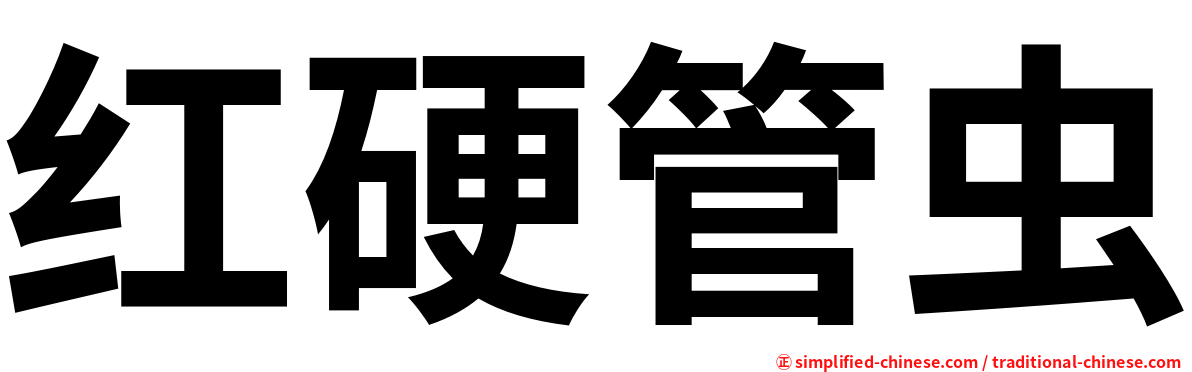 红硬管虫
