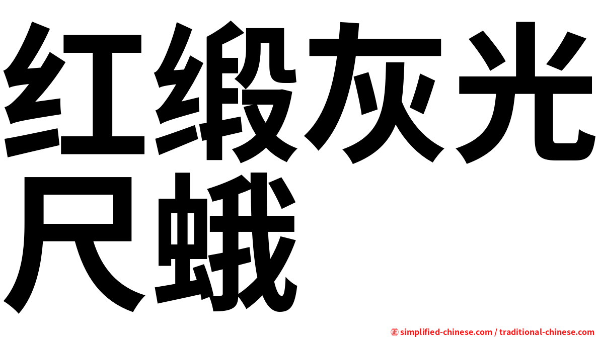 红缎灰光尺蛾