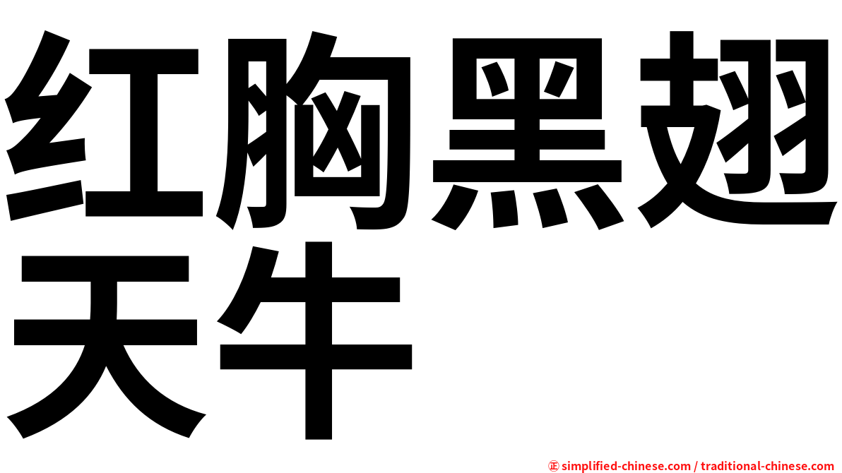 红胸黑翅天牛