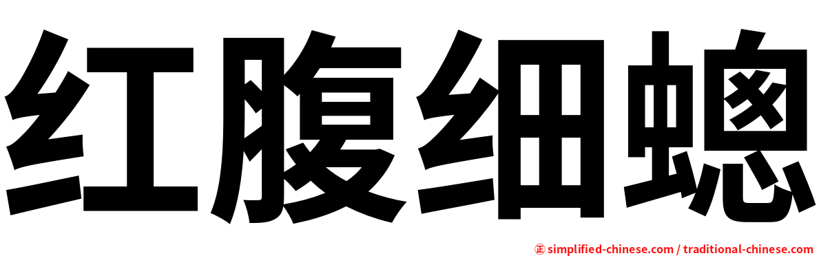 红腹细蟌