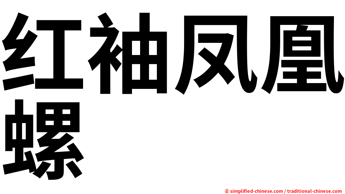 红袖凤凰螺