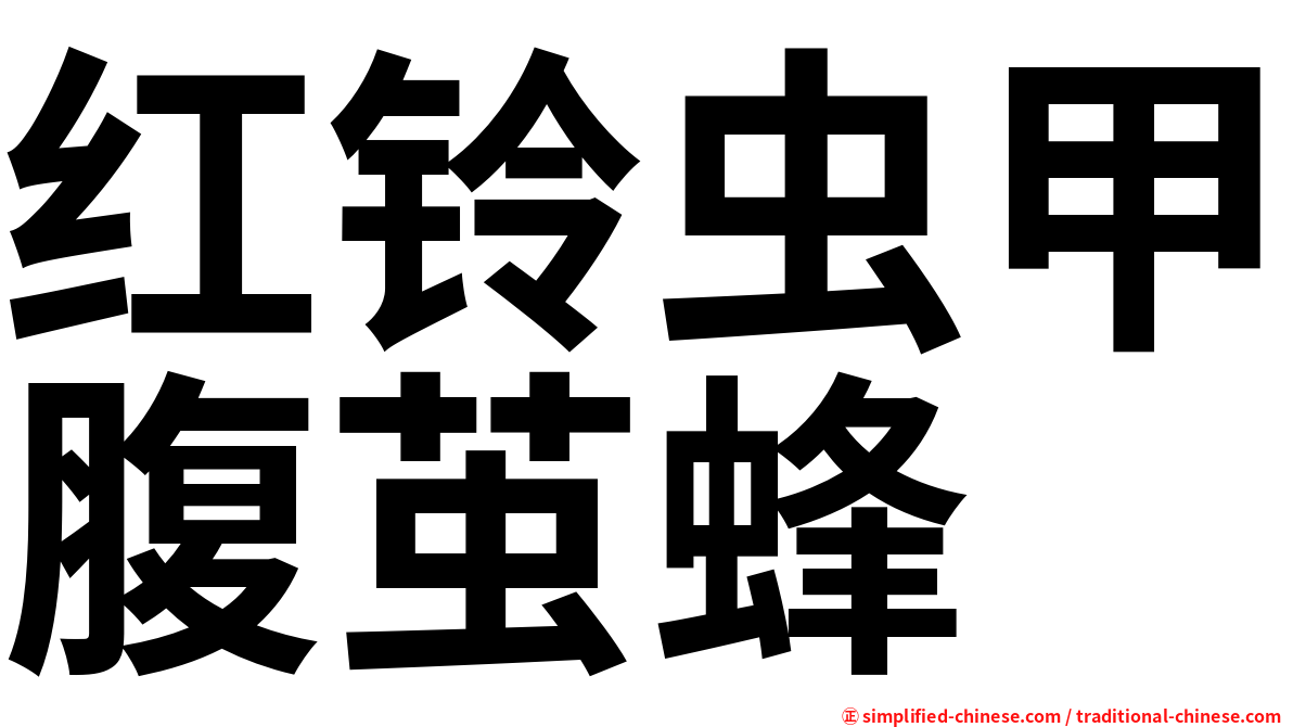 红铃虫甲腹茧蜂