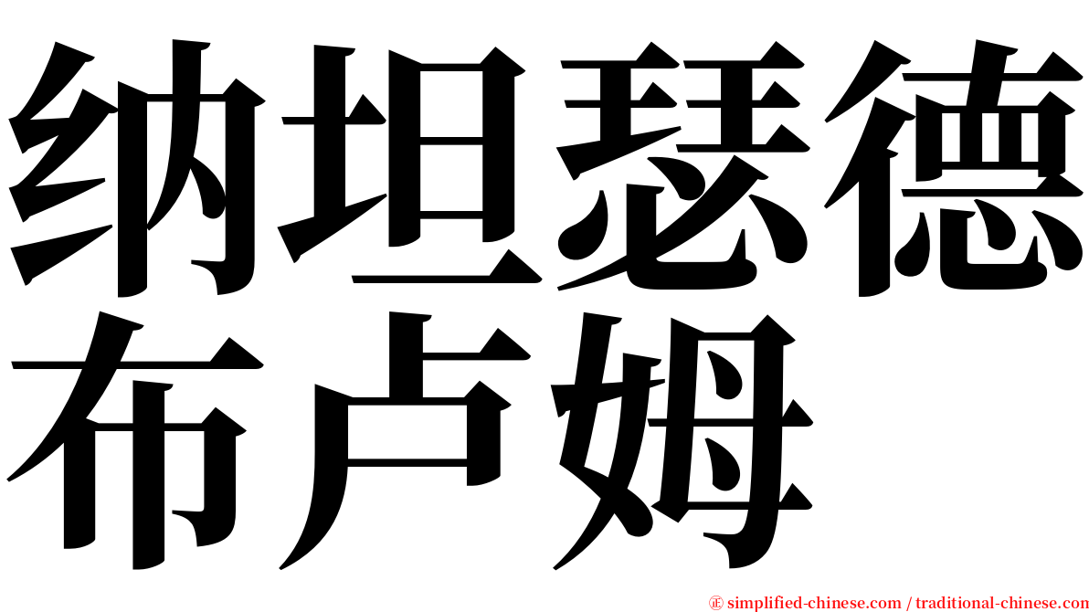 纳坦瑟德布卢姆 serif font