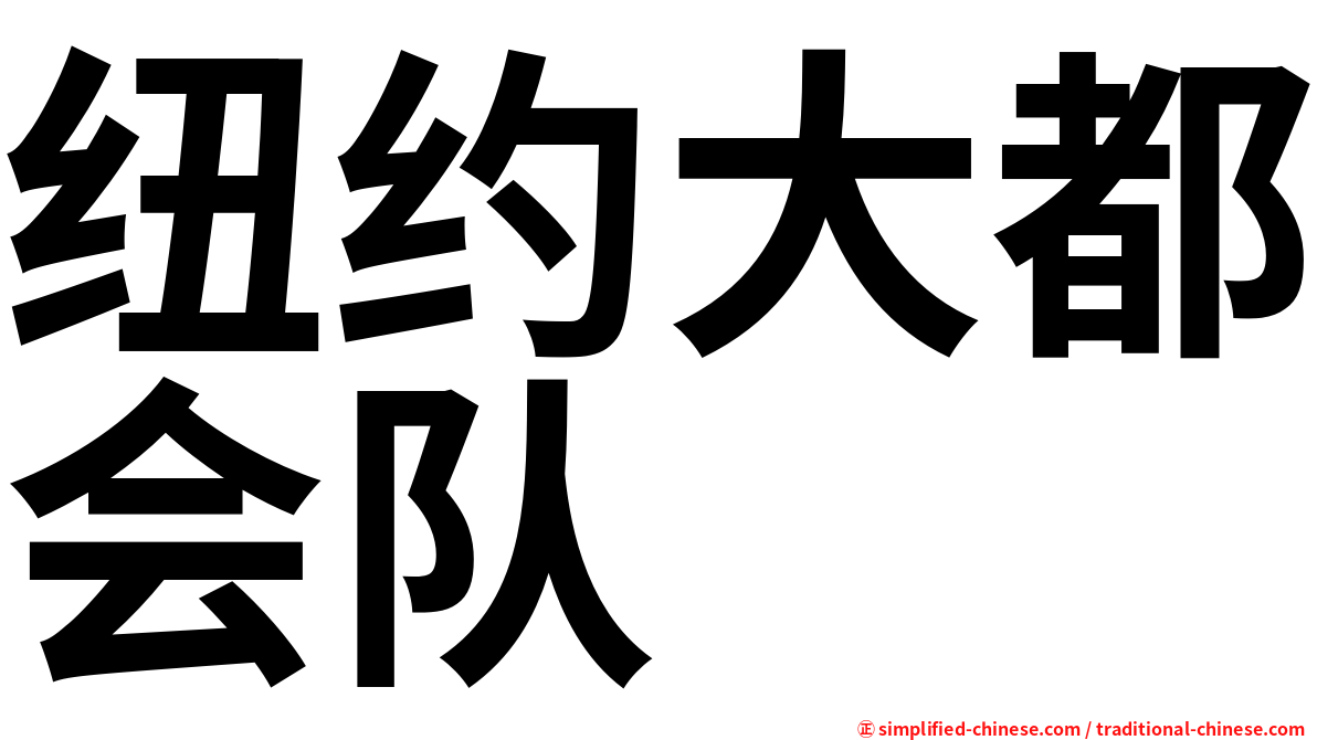 纽约大都会队