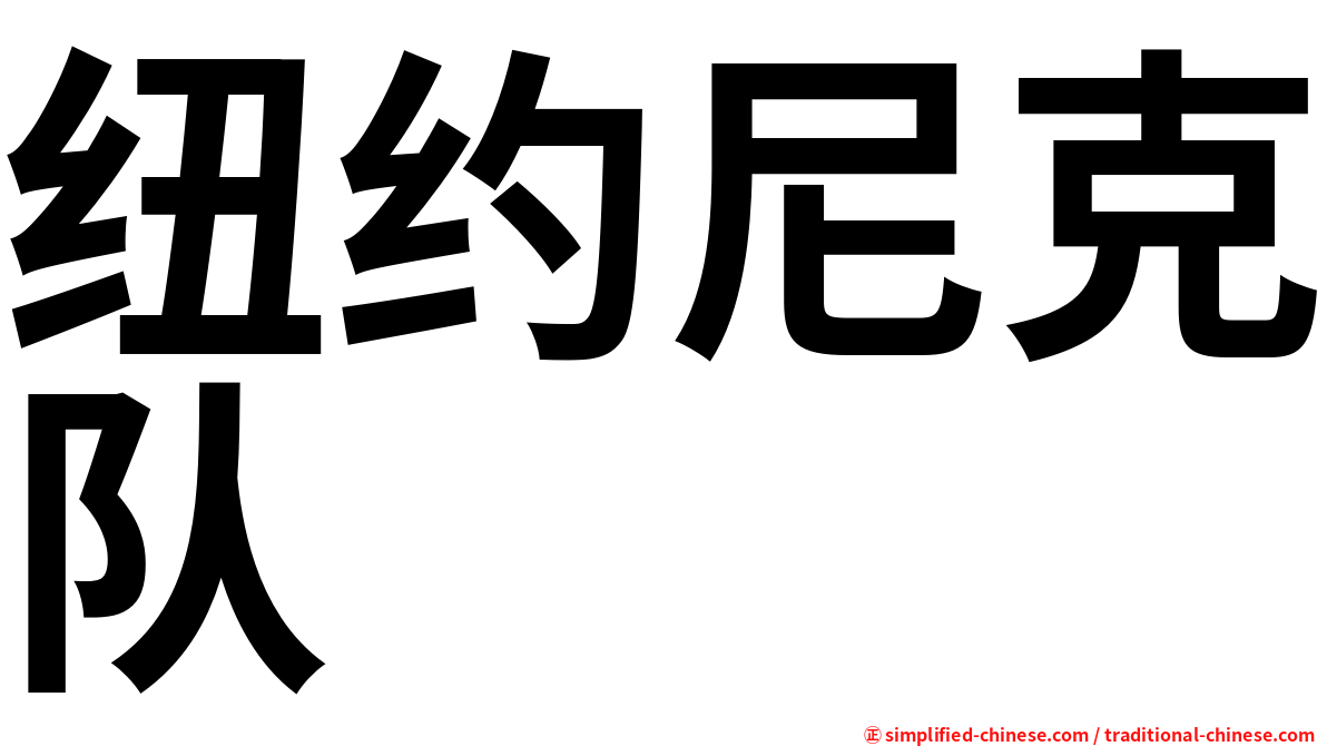 纽约尼克队