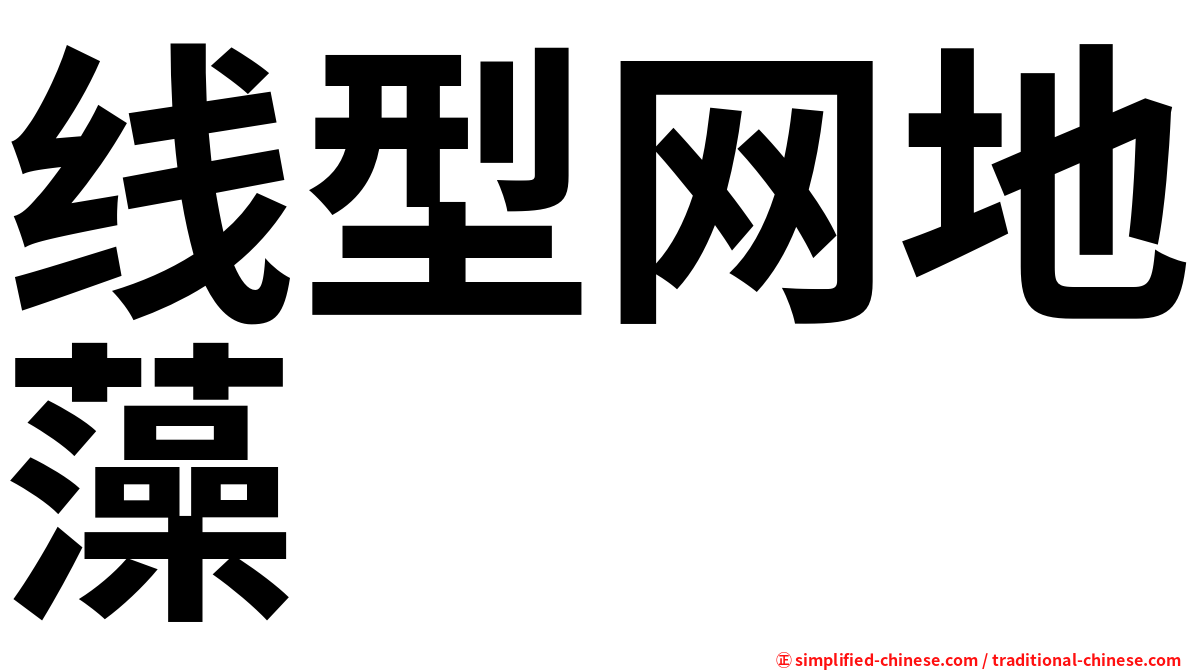 线型网地藻