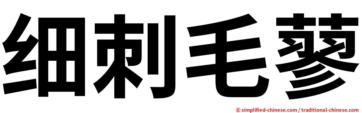细刺毛蓼