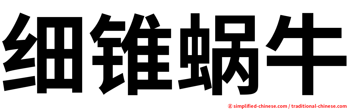 细锥蜗牛