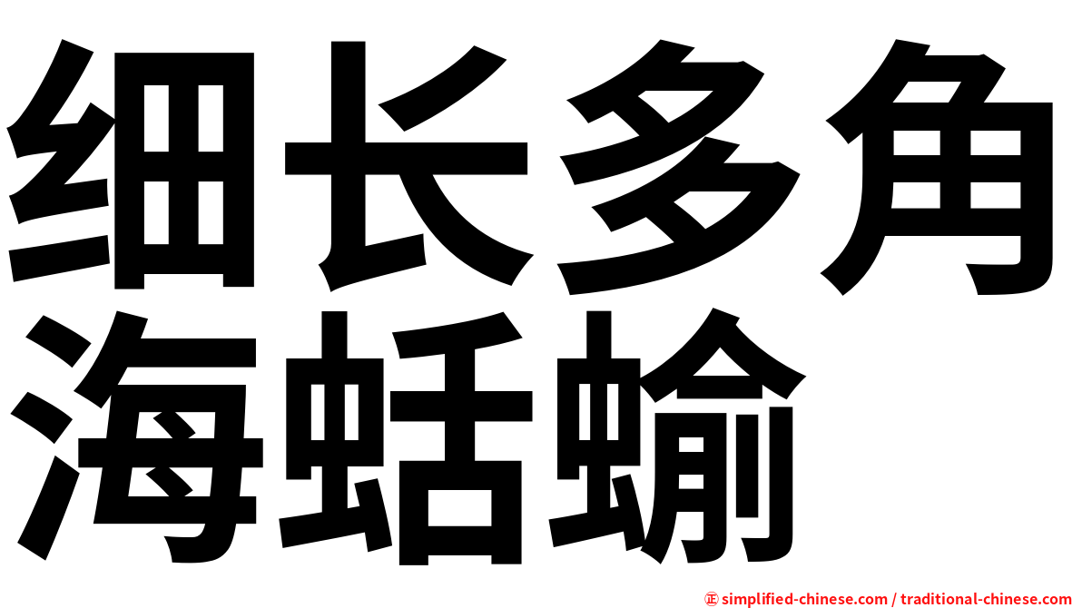 细长多角海蛞蝓
