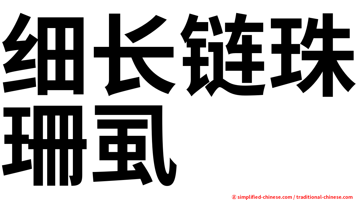 细长链珠珊虱