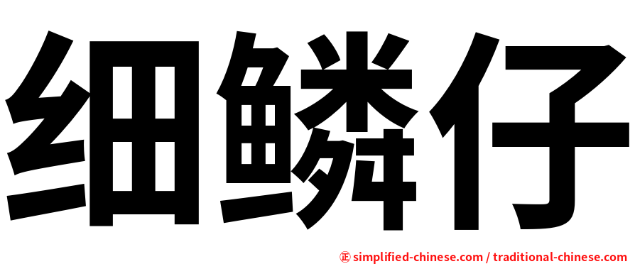 细鳞仔