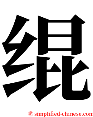 绲 serif font