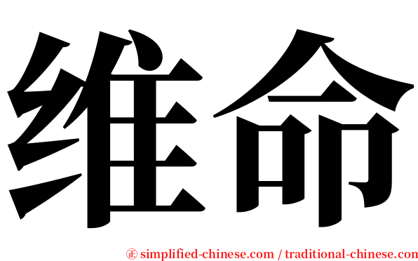 维命 serif font