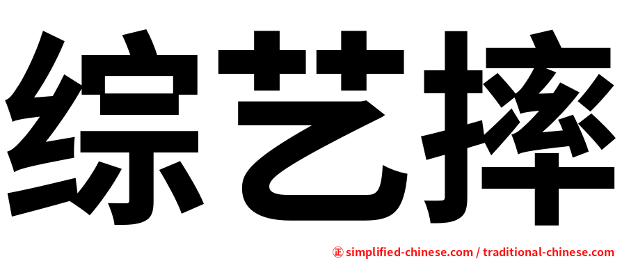 综艺摔