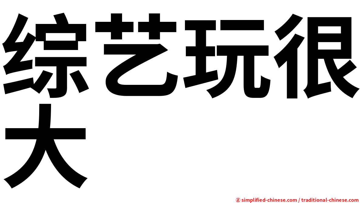 综艺玩很大