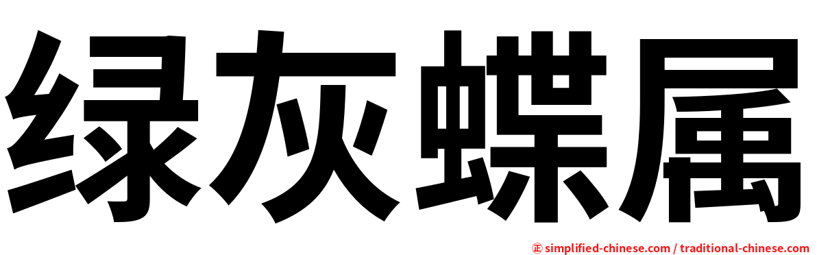 绿灰蝶属