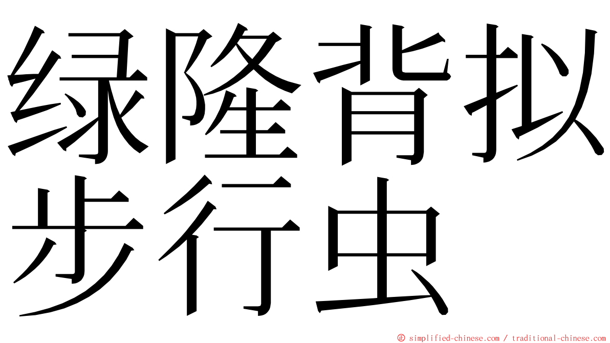 绿隆背拟步行虫 ming font