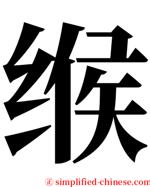 缑 serif font