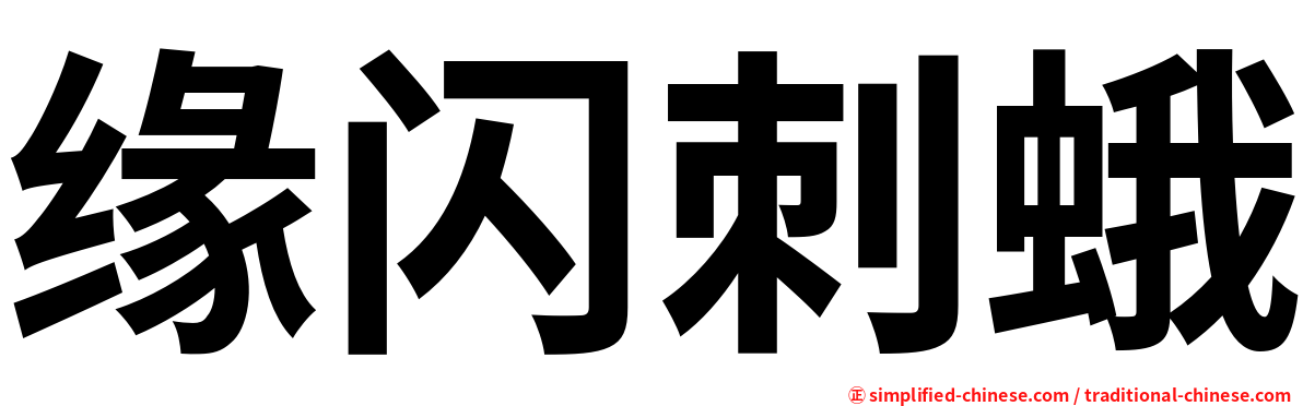 缘闪刺蛾