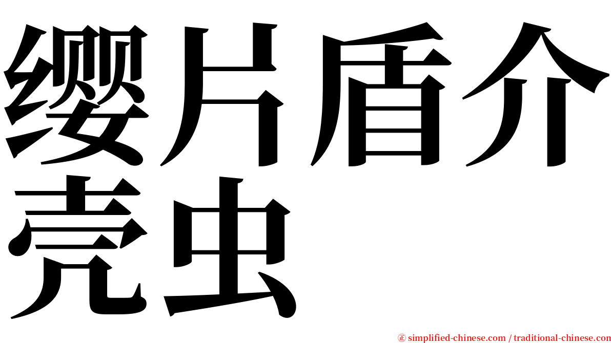 缨片盾介壳虫 serif font