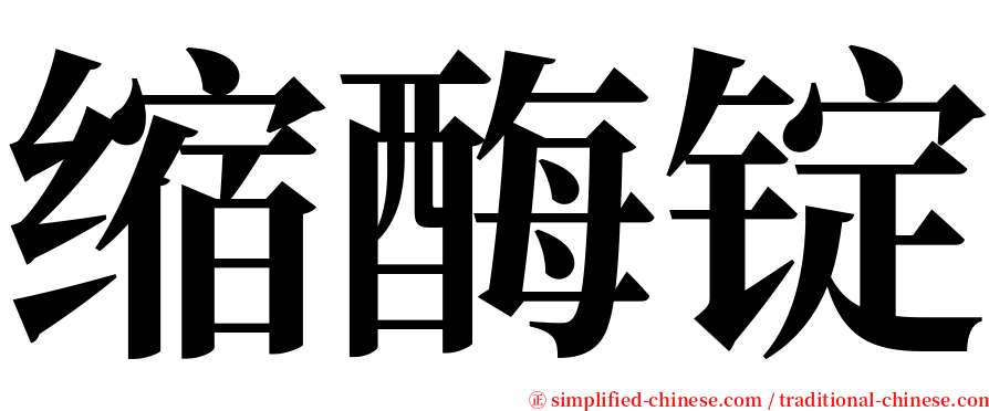 缩酶锭 serif font