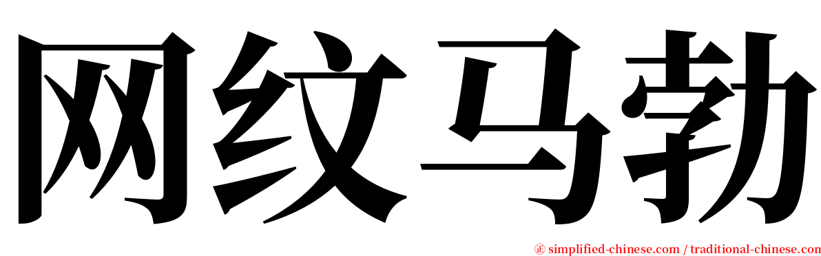 网纹马勃 serif font