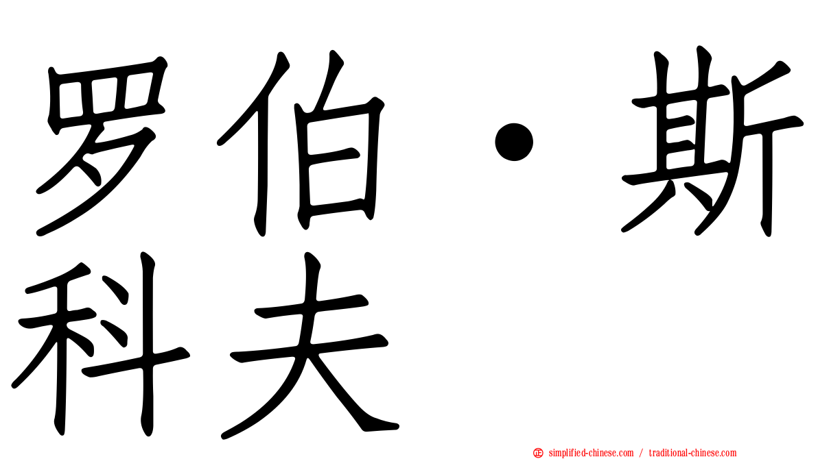 罗伯·斯科夫