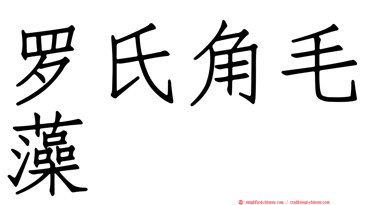 罗氏角毛藻
