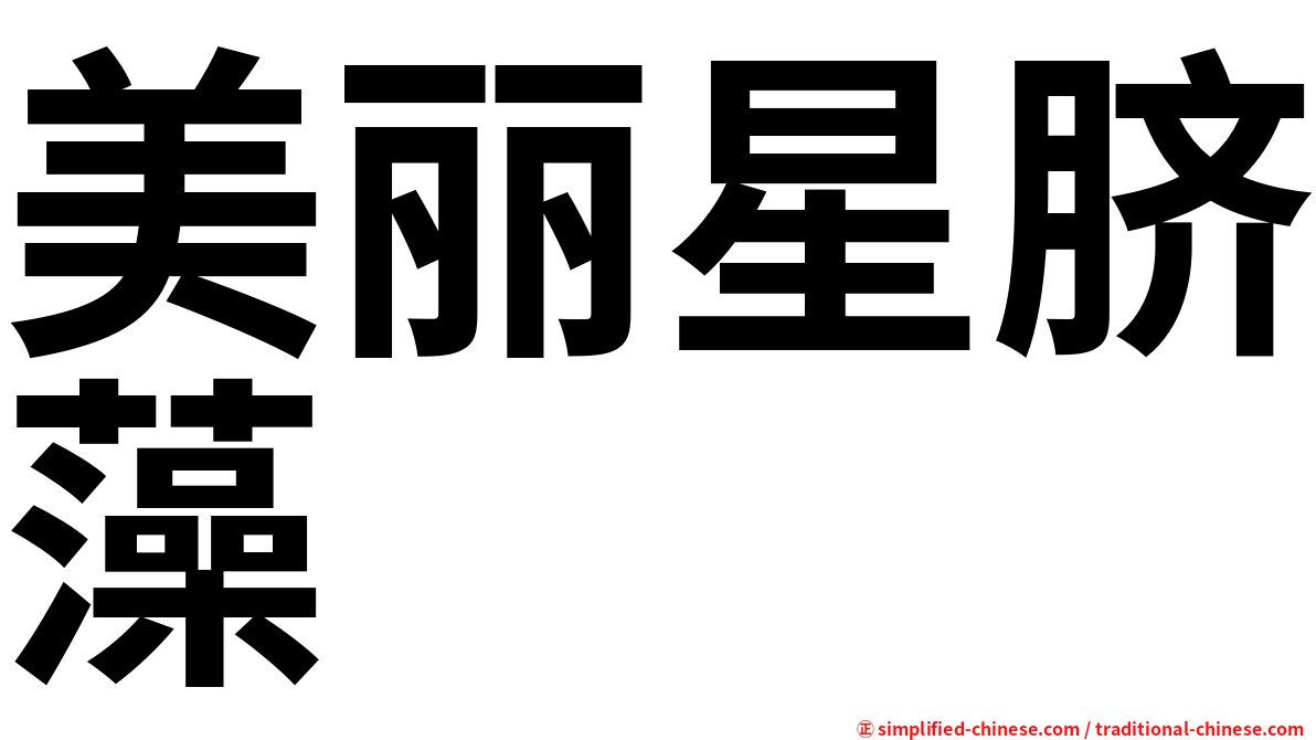 美丽星脐藻