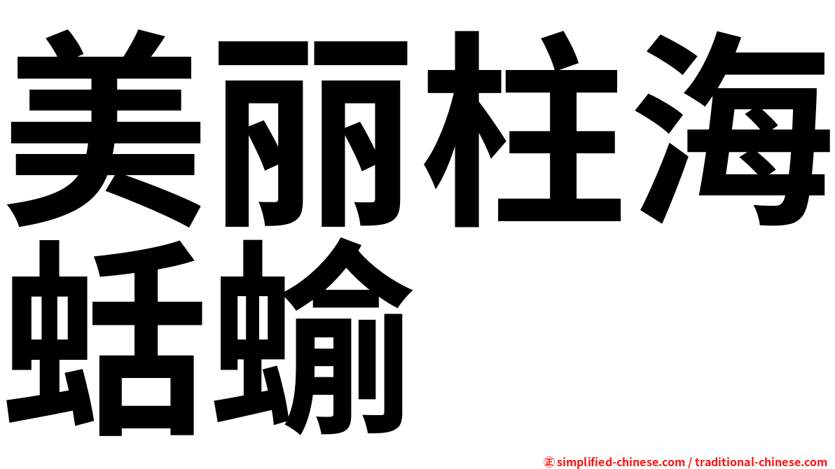 美丽柱海蛞蝓