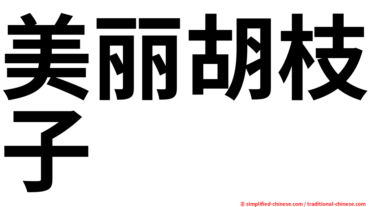 美丽胡枝子