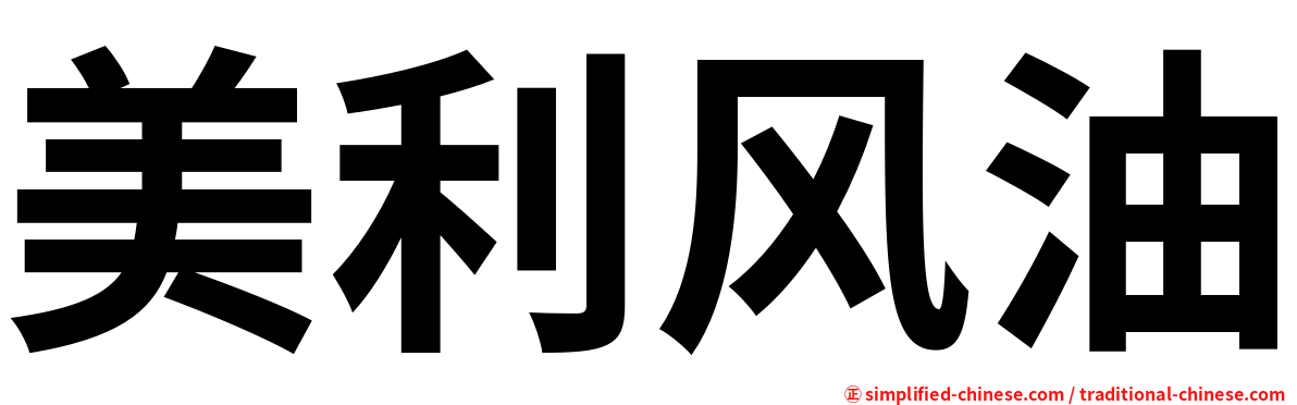 美利风油