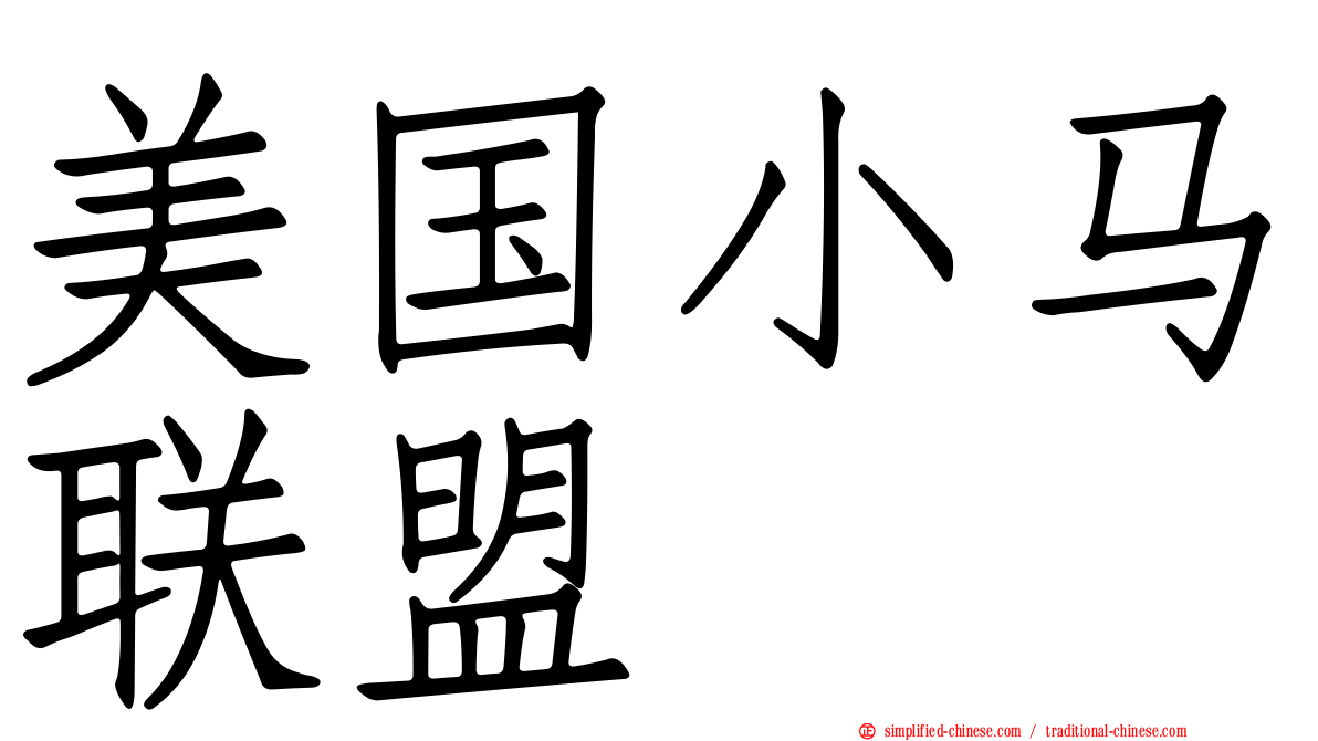 美国小马联盟