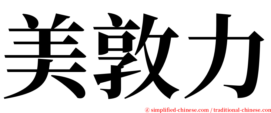 美敦力 serif font