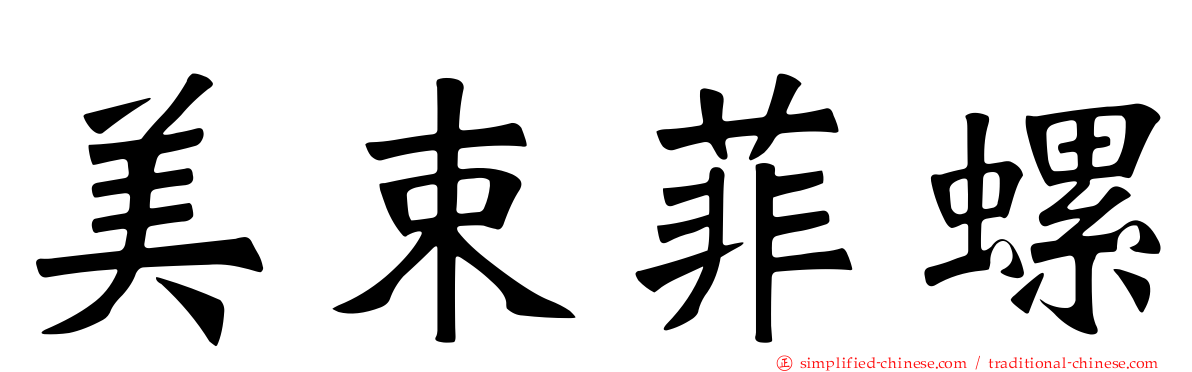 美束菲螺
