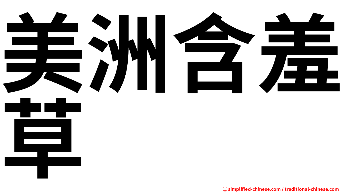美洲含羞草