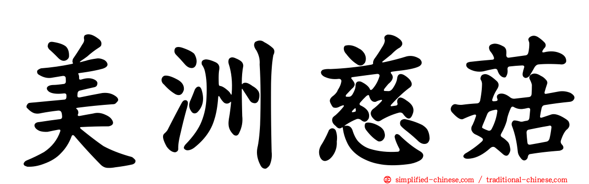 美洲慈菇