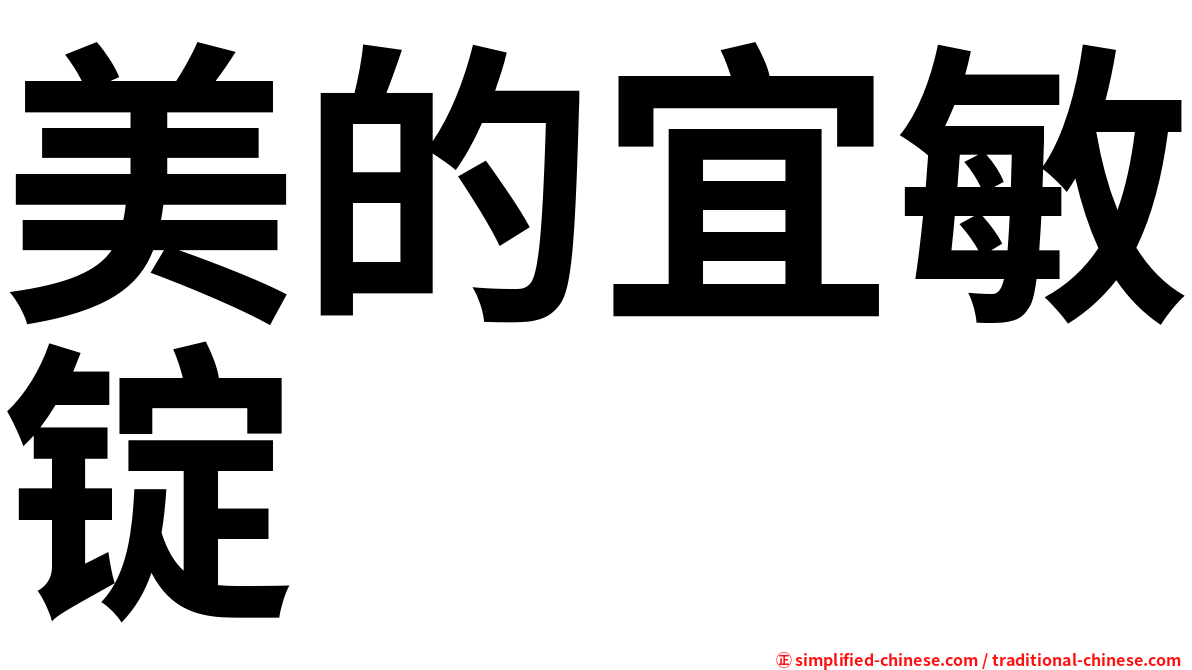 美的宜敏锭