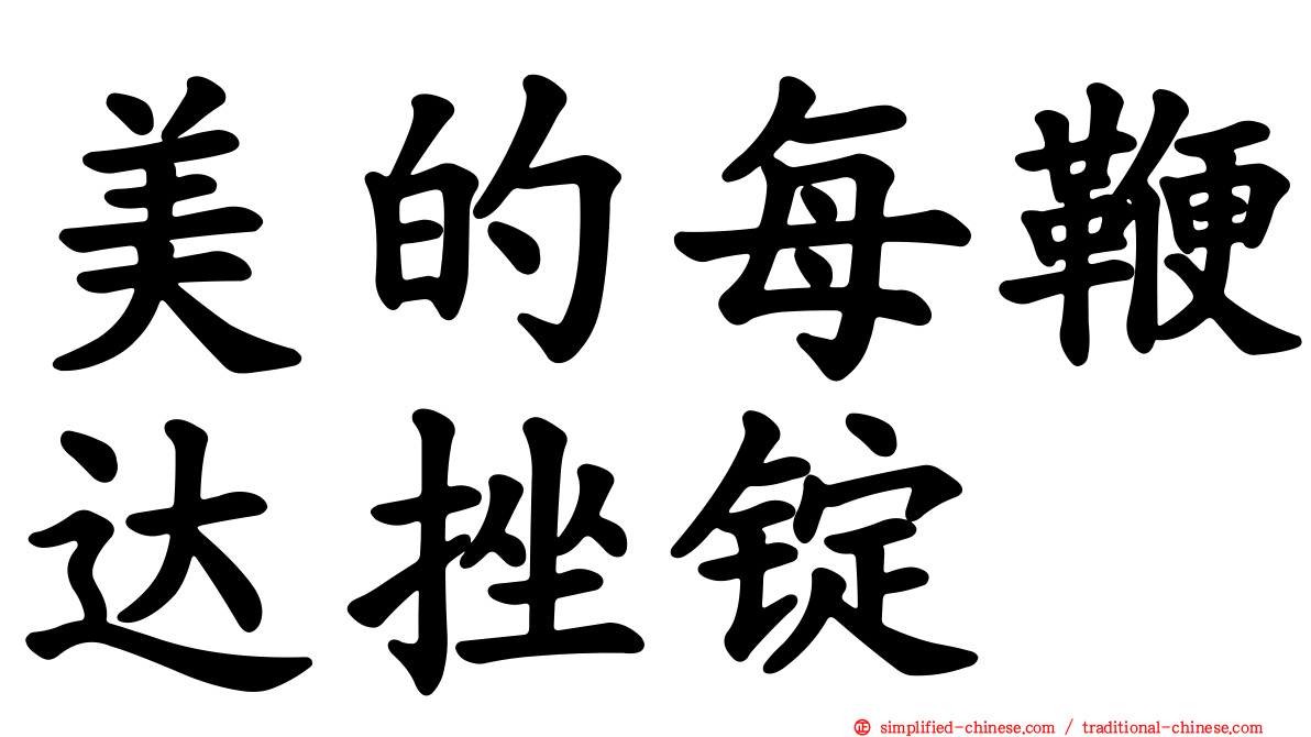 美的每鞭达挫锭