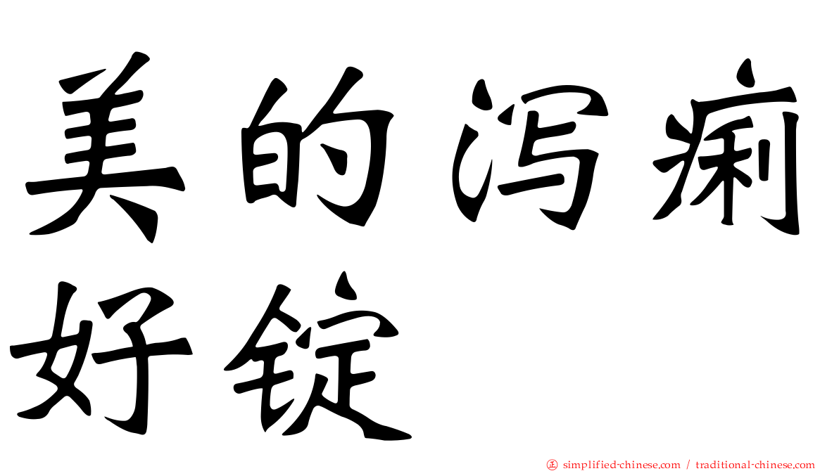 美的泻痢好锭