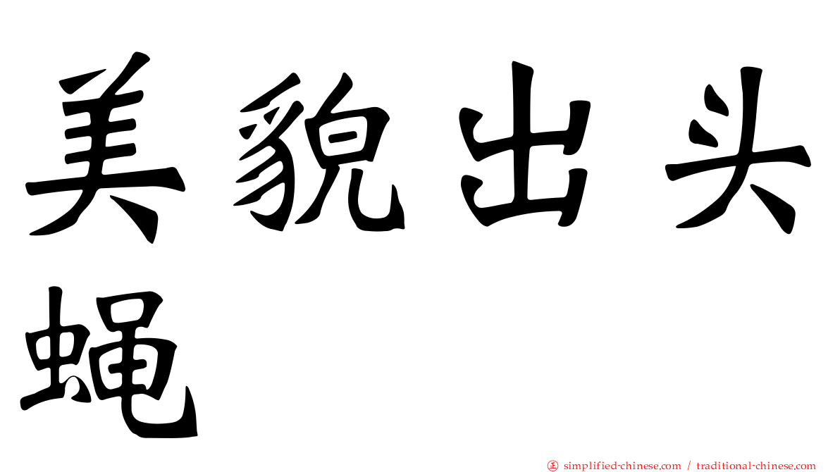美貌出头蝇