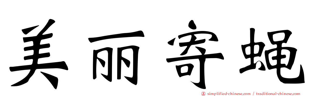 美丽寄蝇